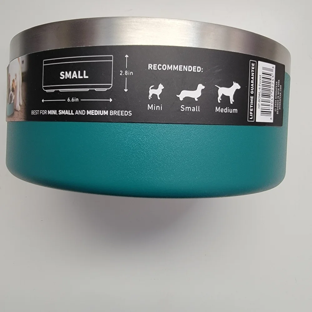 HydraPeak Pets Stainless Steel Dog Bowl 4 Cups